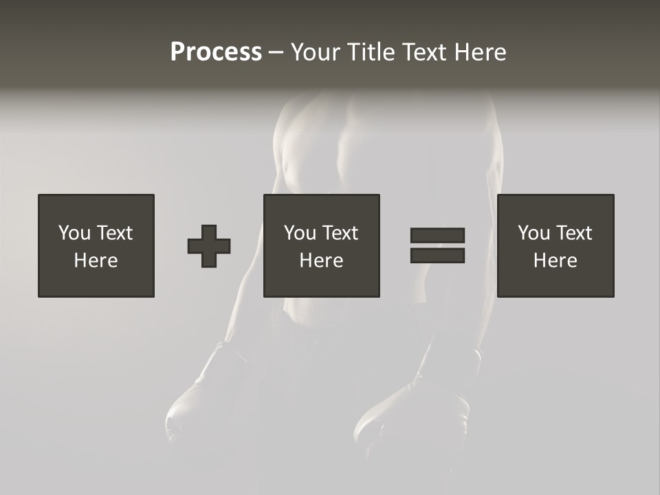 Sports Training Strongman Young Man PowerPoint Template