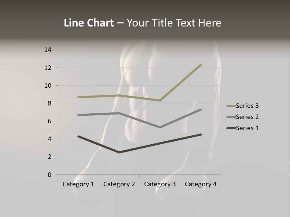 Sports Training Strongman Young Man PowerPoint Template