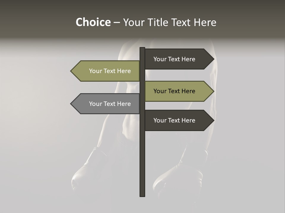 Sports Training Strongman Young Man PowerPoint Template
