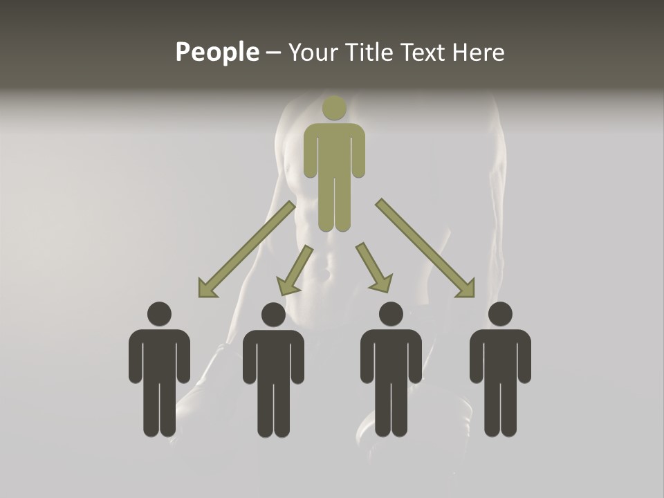 Sports Training Strongman Young Man PowerPoint Template