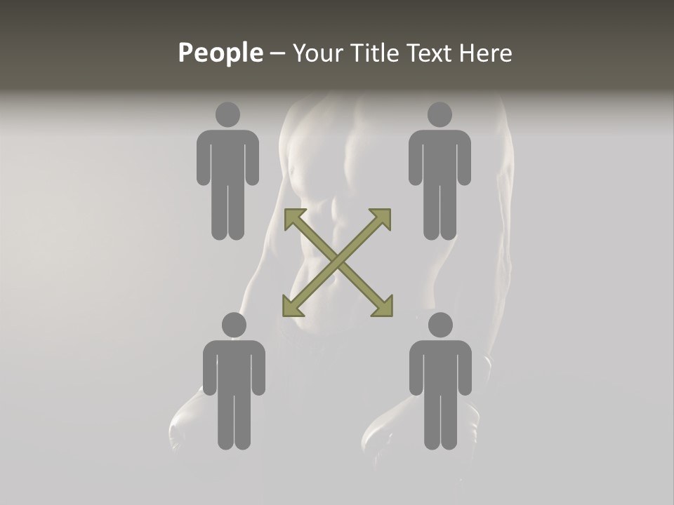 Sports Training Strongman Young Man PowerPoint Template