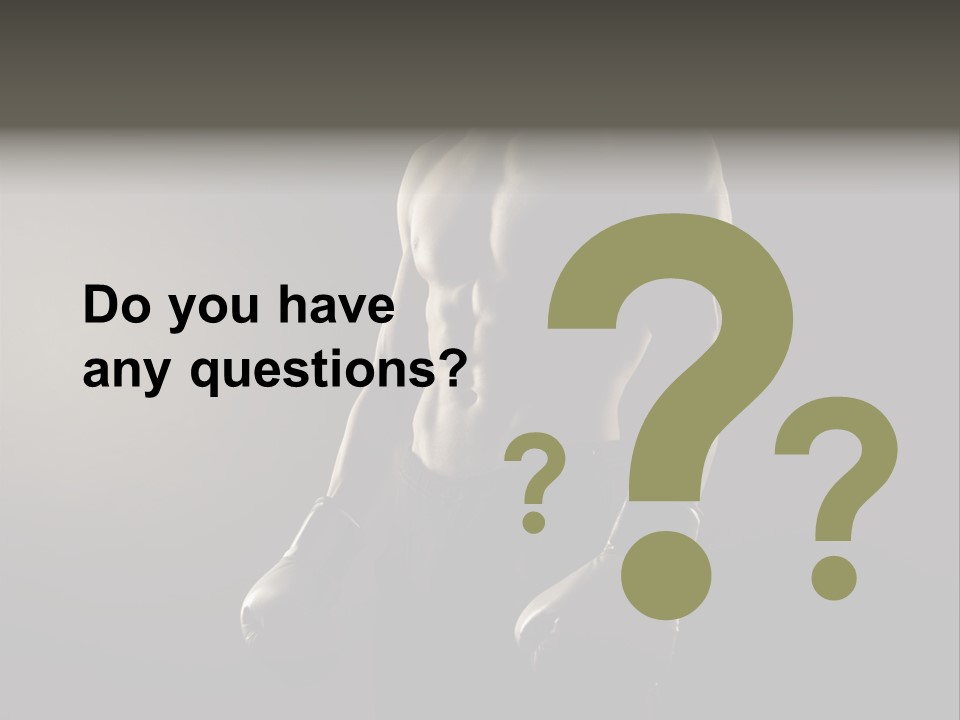 Sports Training Strongman Young Man PowerPoint Template