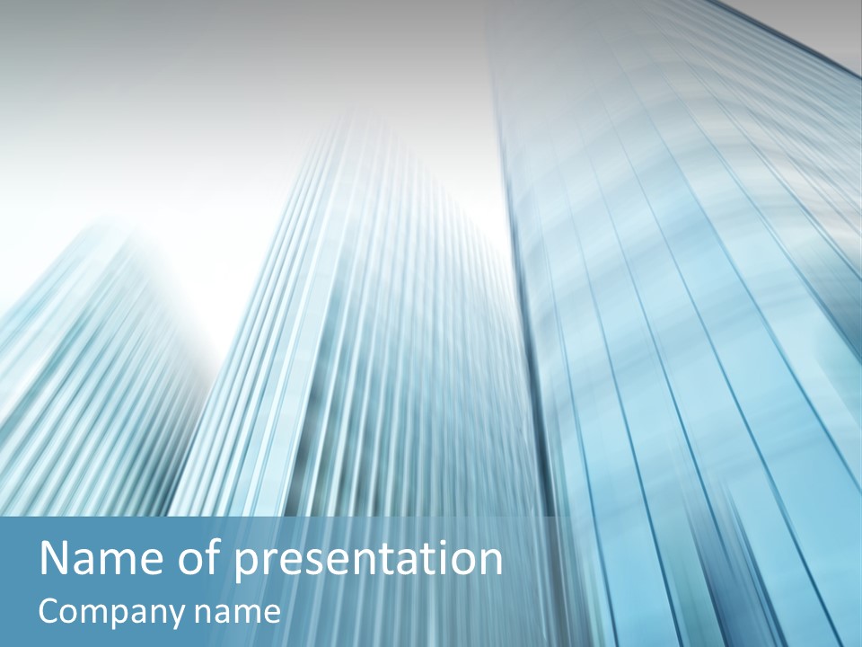 Commercial Transparent Wall PowerPoint Template