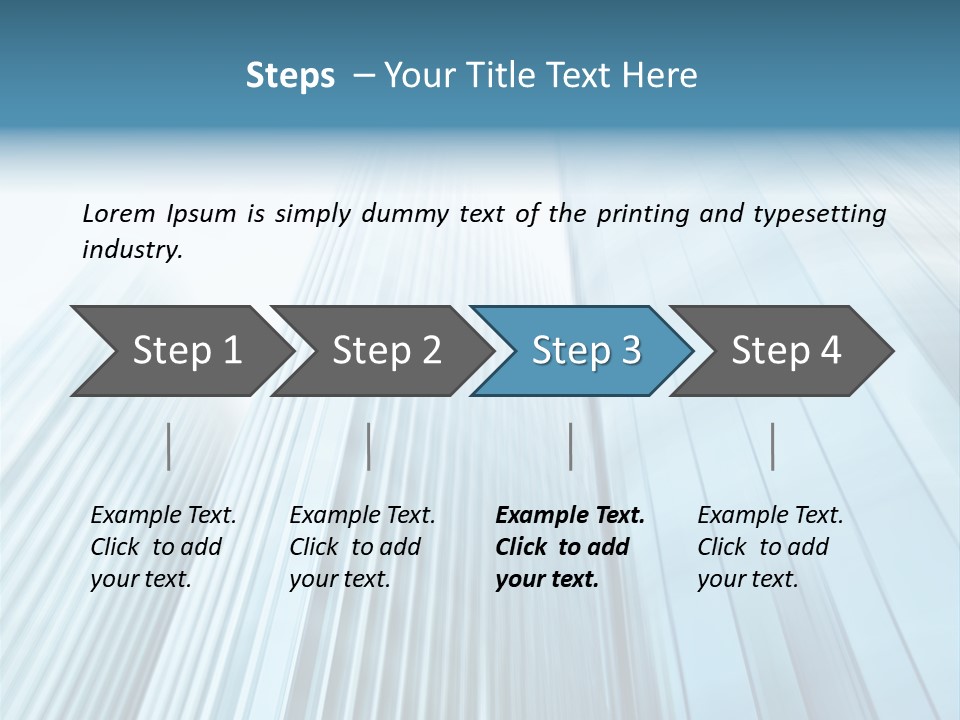 Commercial Transparent Wall PowerPoint Template