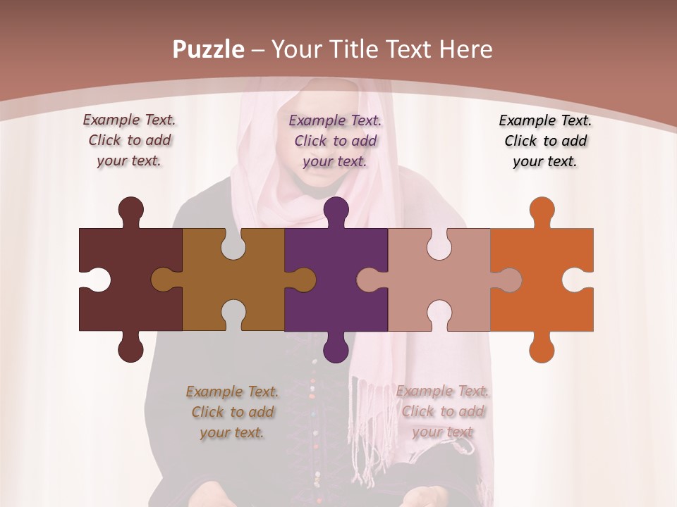 Woman Muslim Quran PowerPoint Template