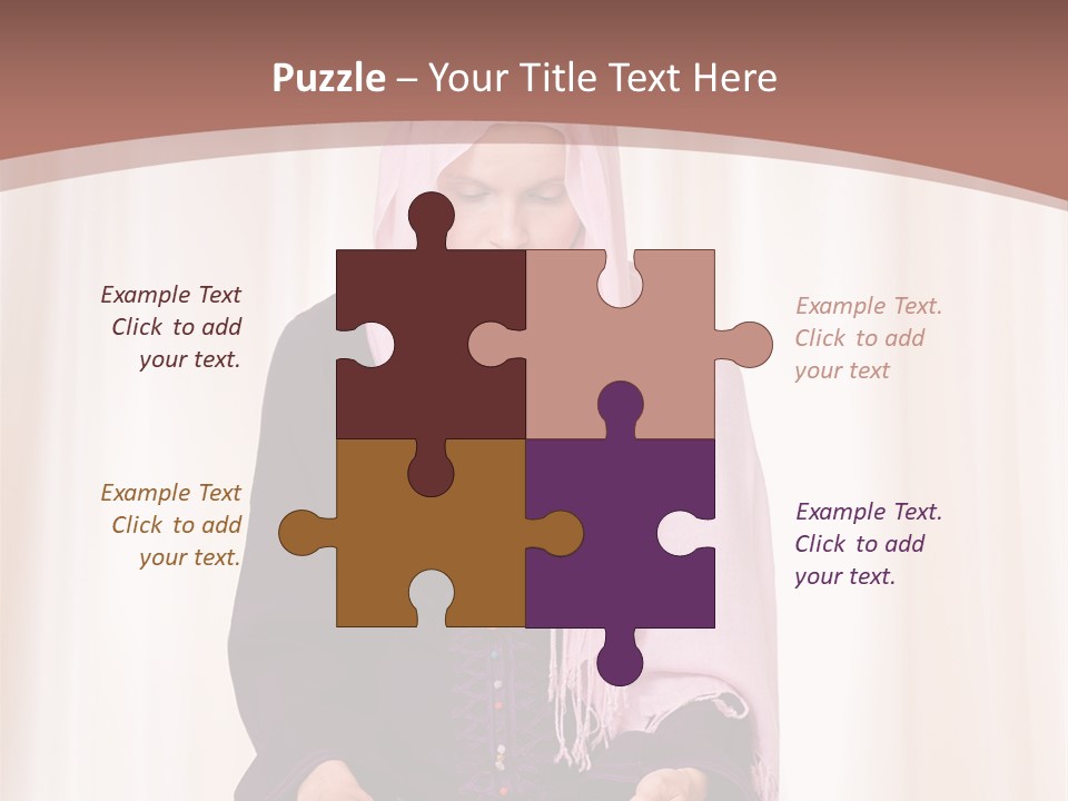 Woman Muslim Quran PowerPoint Template