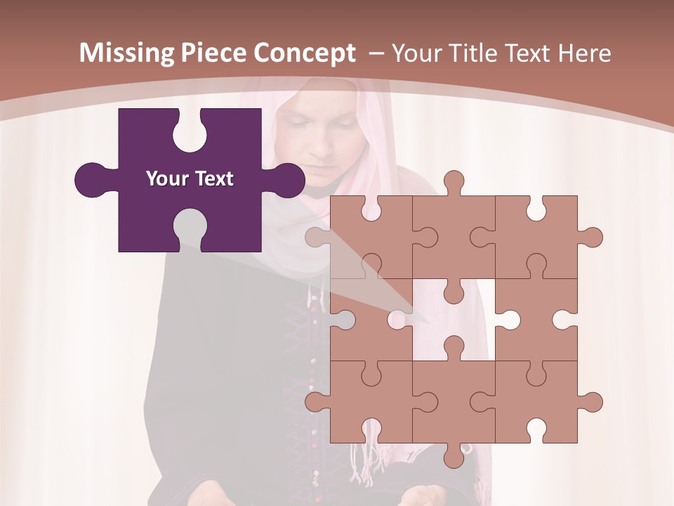 Woman Muslim Quran PowerPoint Template