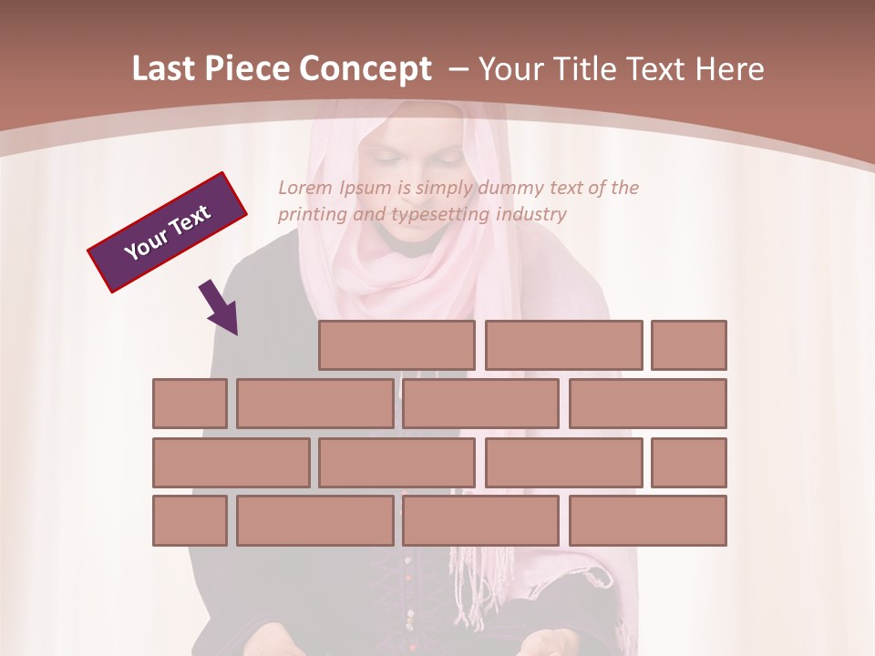 Woman Muslim Quran PowerPoint Template