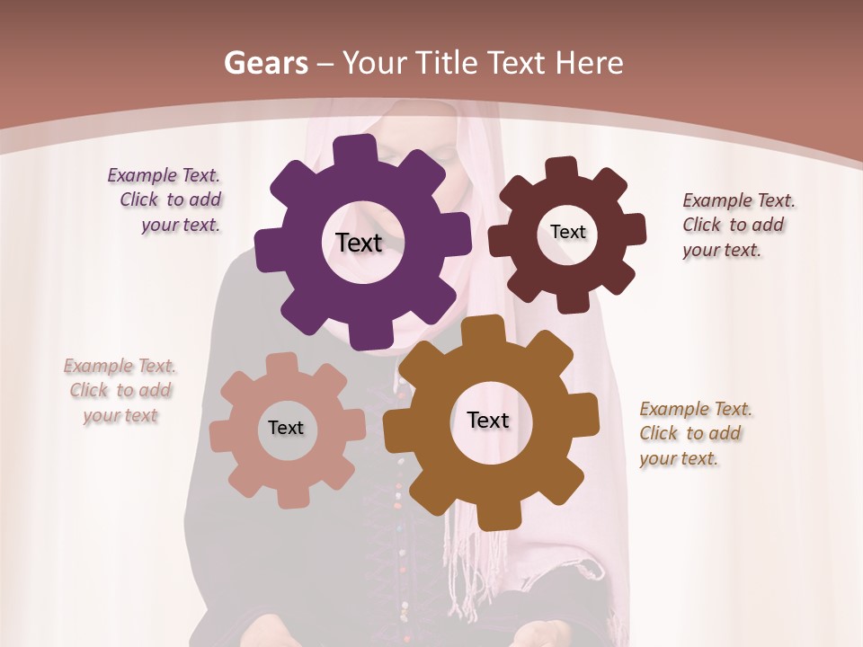 Woman Muslim Quran PowerPoint Template