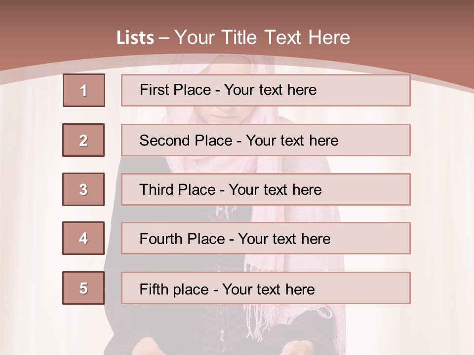 Woman Muslim Quran PowerPoint Template