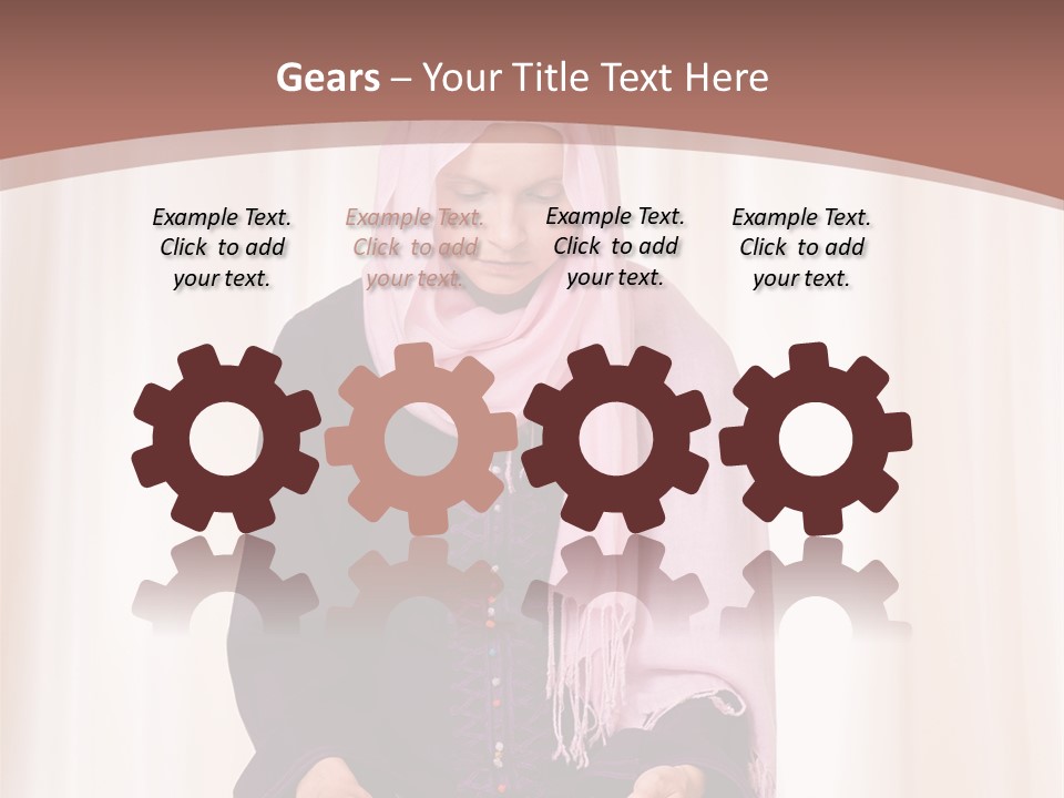 Woman Muslim Quran PowerPoint Template