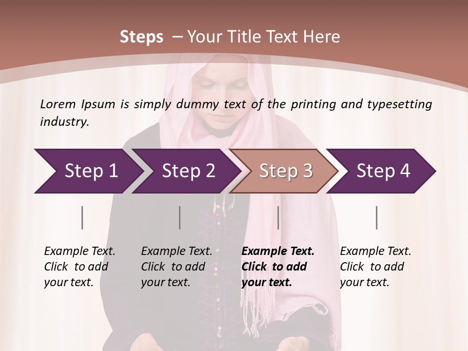 Woman Muslim Quran PowerPoint Template