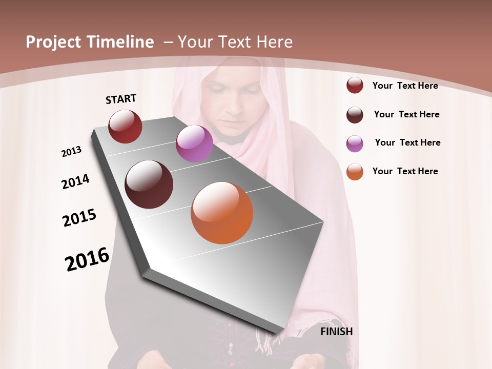 Woman Muslim Quran PowerPoint Template