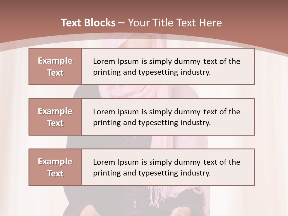 Woman Muslim Quran PowerPoint Template