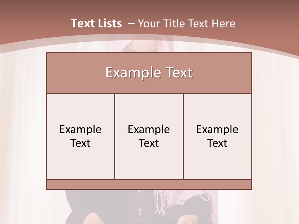 Woman Muslim Quran PowerPoint Template