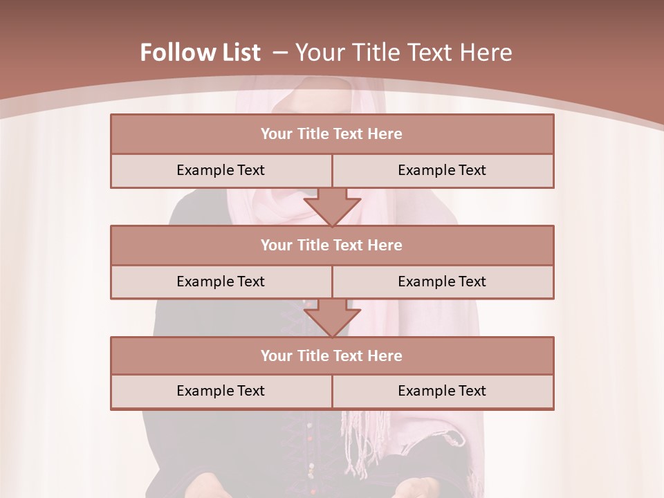 Woman Muslim Quran PowerPoint Template