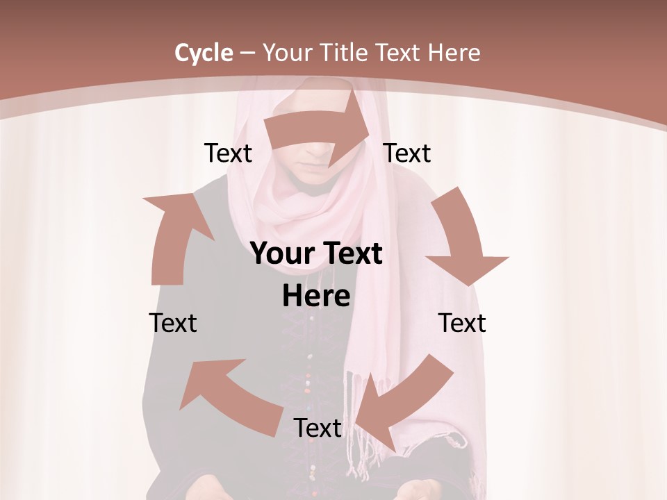 Woman Muslim Quran PowerPoint Template