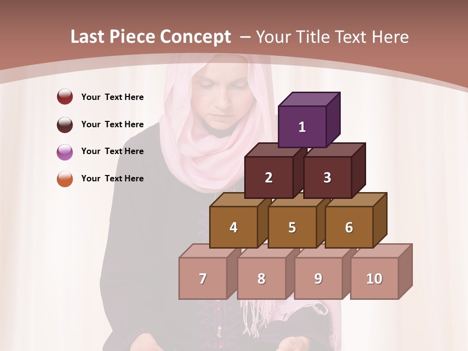Woman Muslim Quran PowerPoint Template