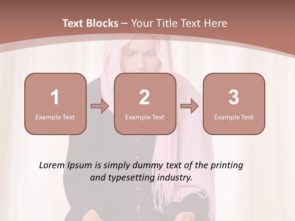 Woman Muslim Quran PowerPoint Template