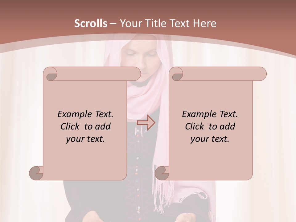 Woman Muslim Quran PowerPoint Template