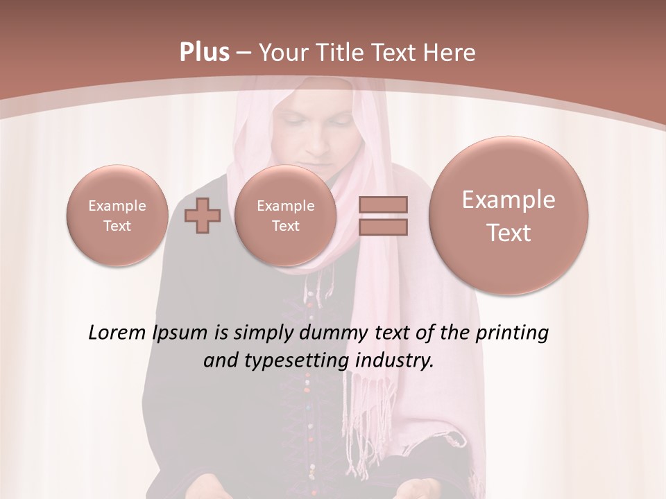 Woman Muslim Quran PowerPoint Template