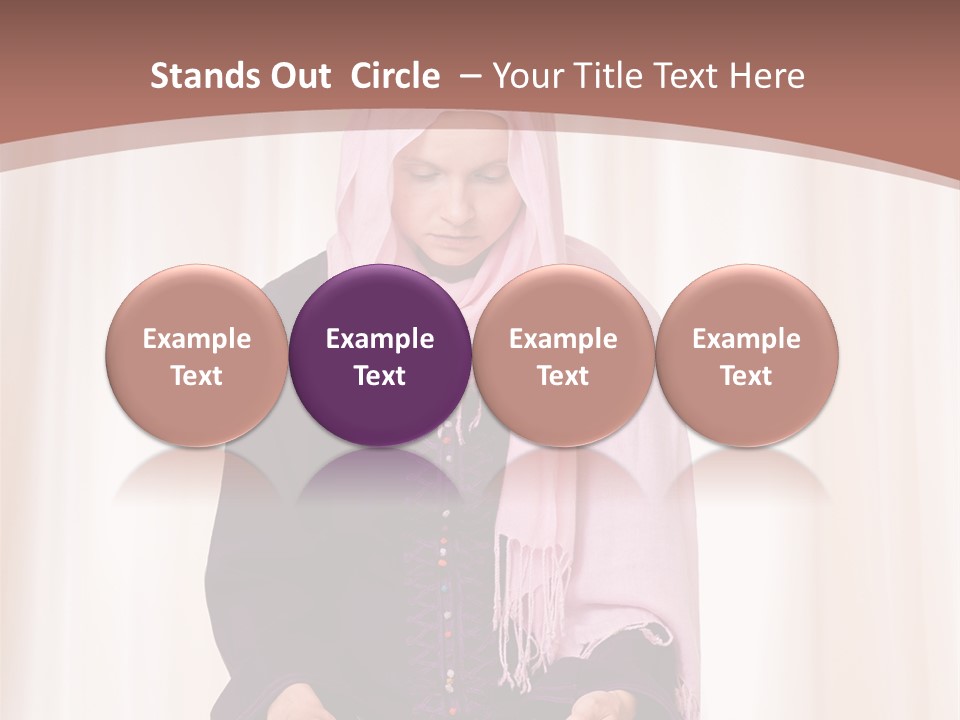 Woman Muslim Quran PowerPoint Template