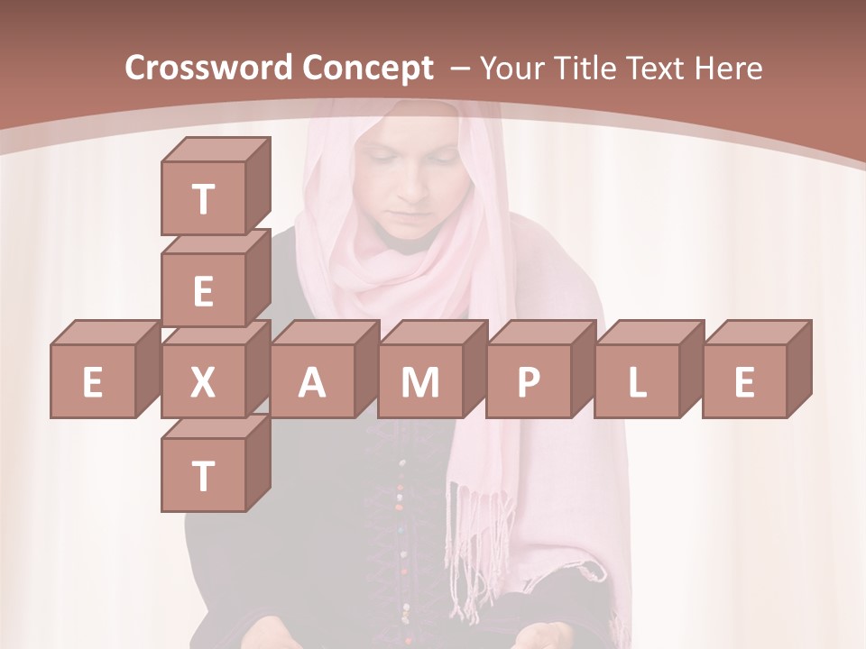 Woman Muslim Quran PowerPoint Template