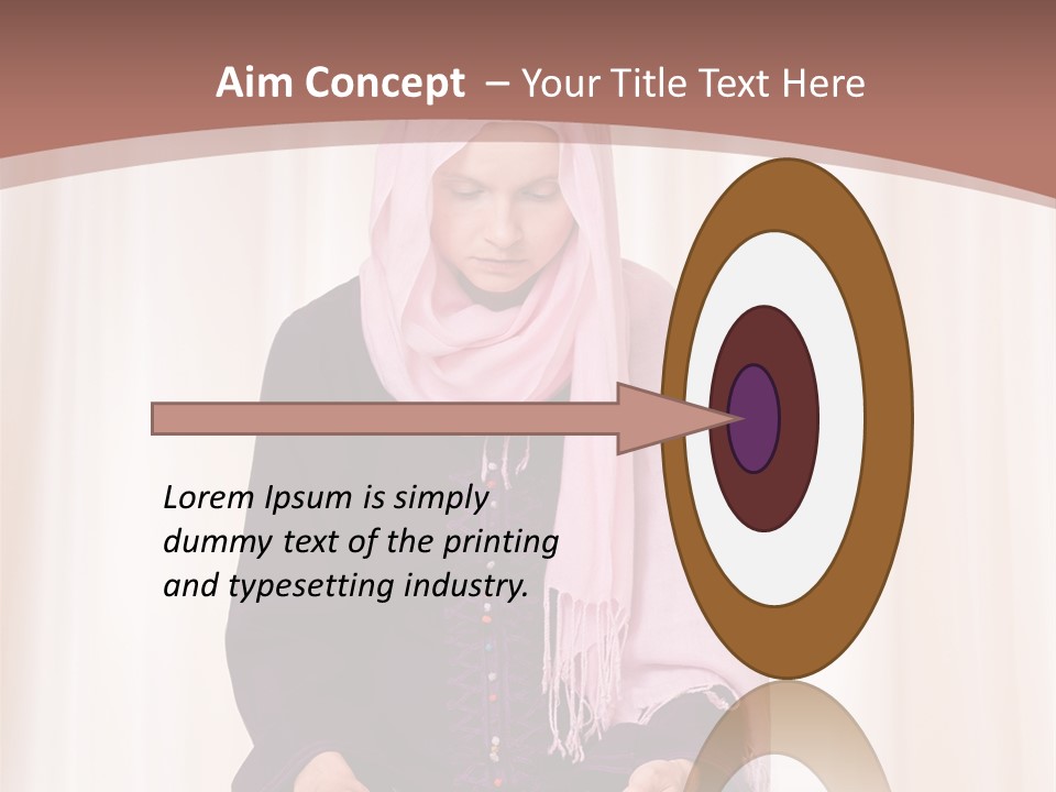 Woman Muslim Quran PowerPoint Template