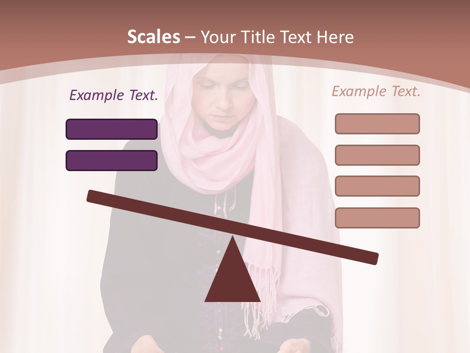 Woman Muslim Quran PowerPoint Template