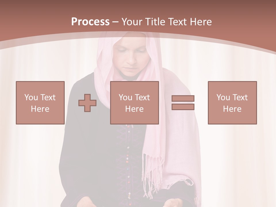 Woman Muslim Quran PowerPoint Template