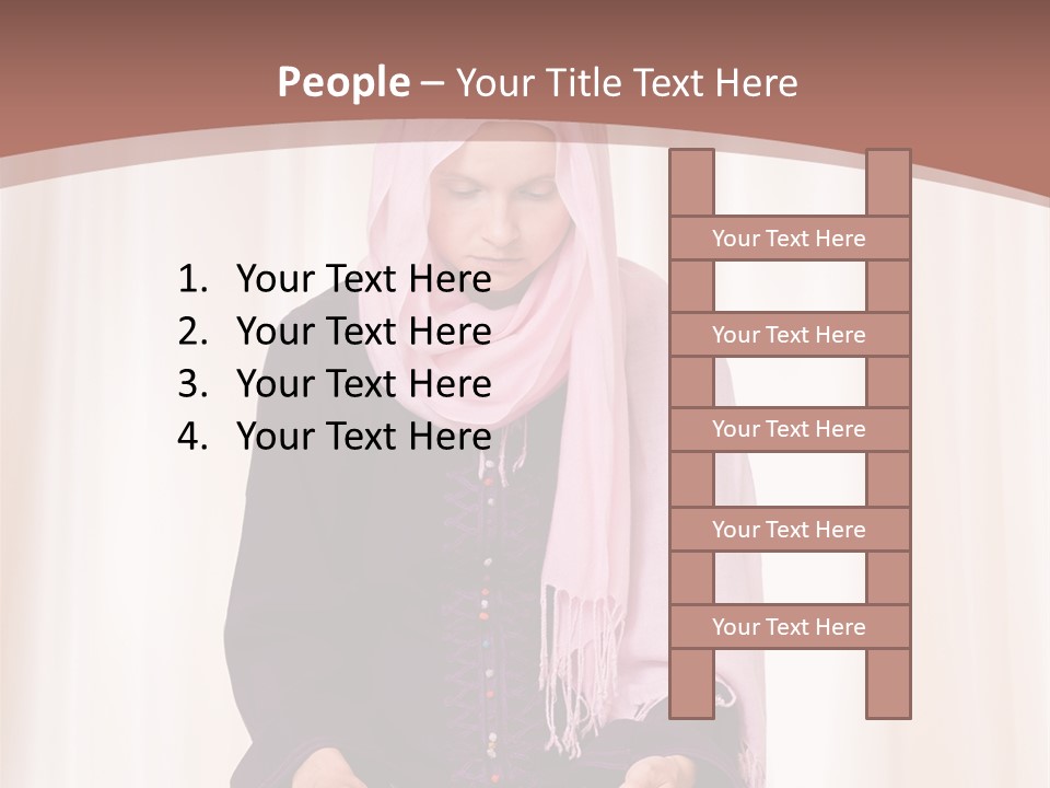 Woman Muslim Quran PowerPoint Template