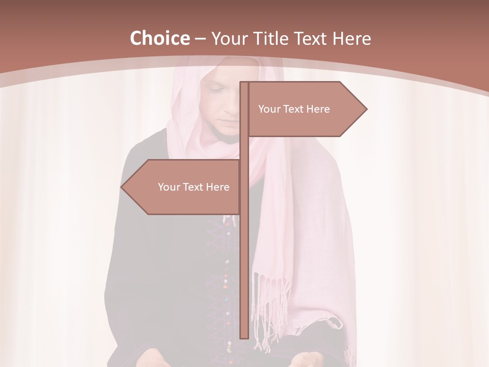 Woman Muslim Quran PowerPoint Template