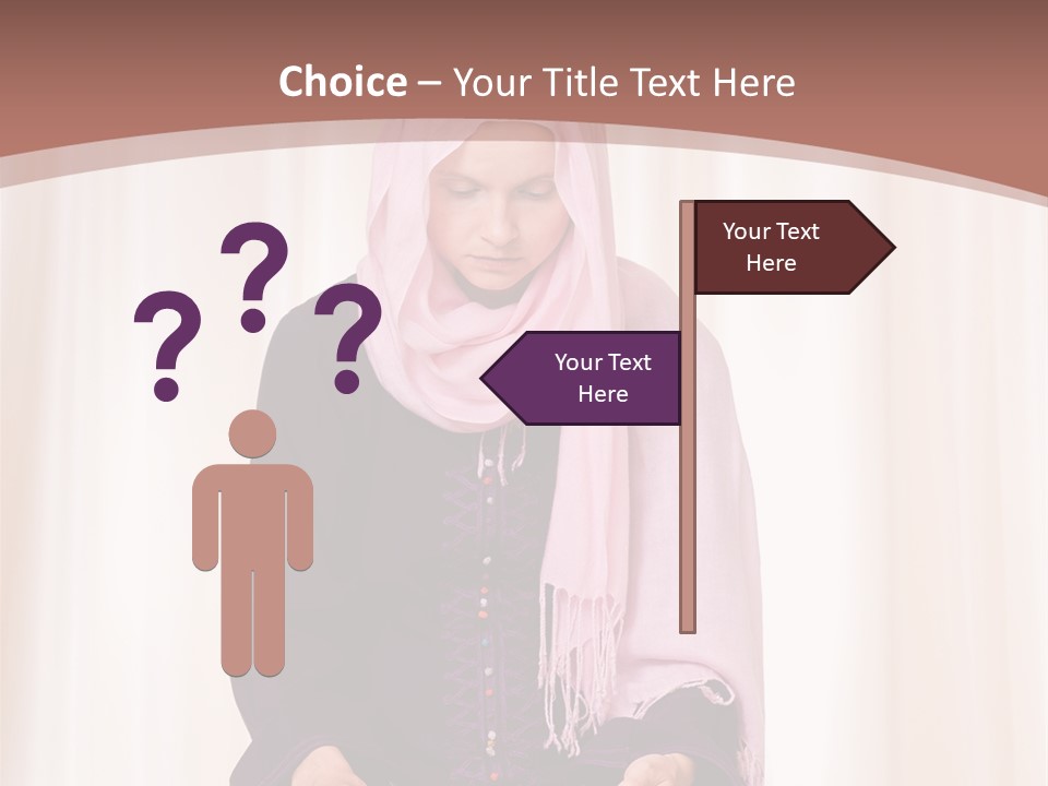 Woman Muslim Quran PowerPoint Template