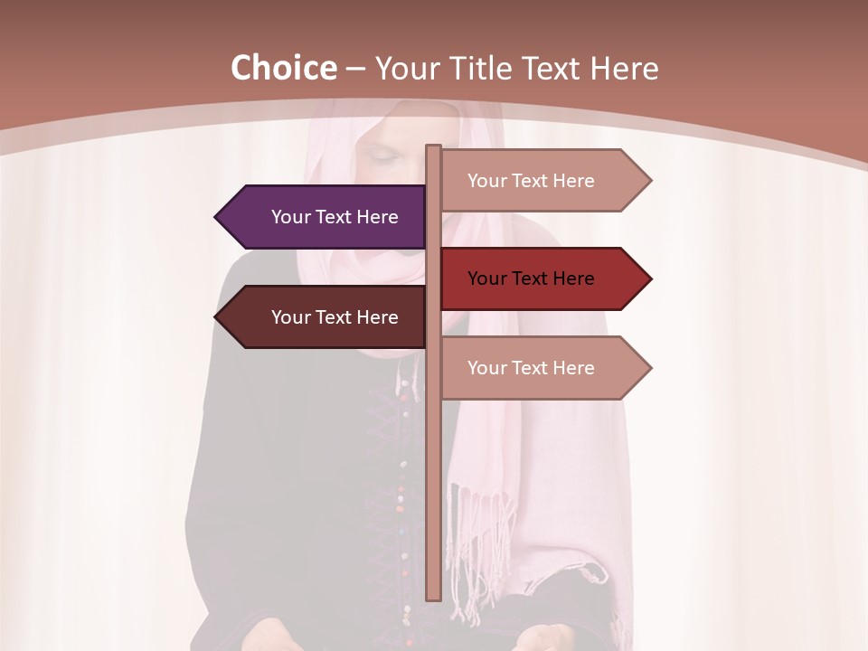 Woman Muslim Quran PowerPoint Template