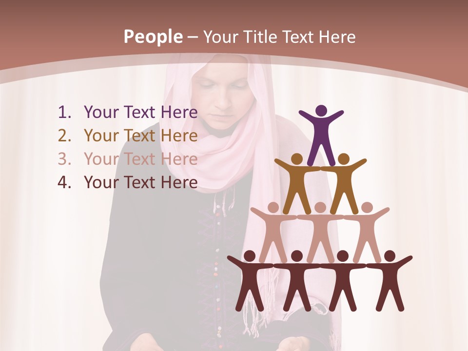 Woman Muslim Quran PowerPoint Template