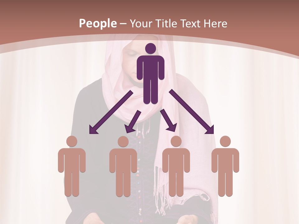 Woman Muslim Quran PowerPoint Template