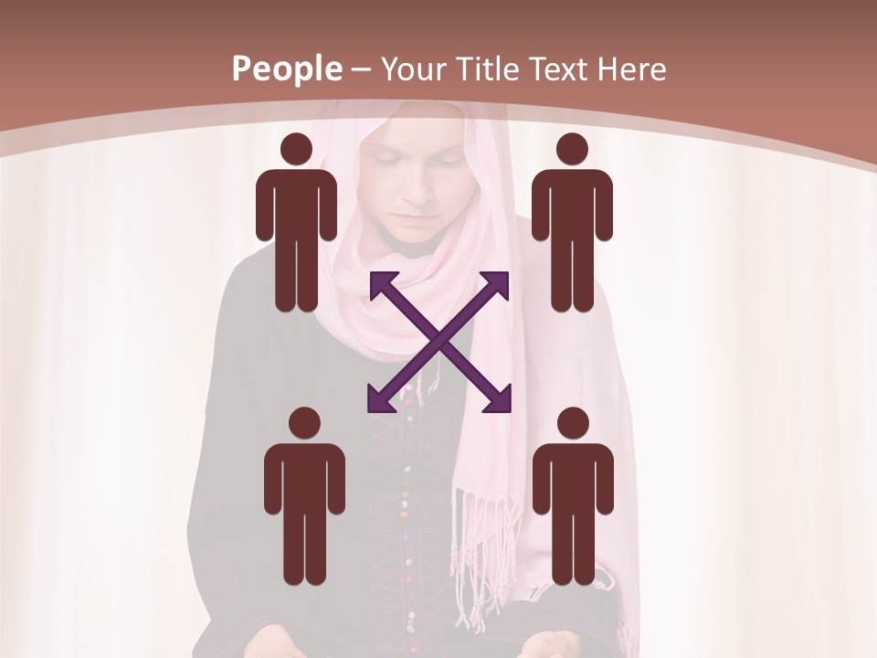 Woman Muslim Quran PowerPoint Template
