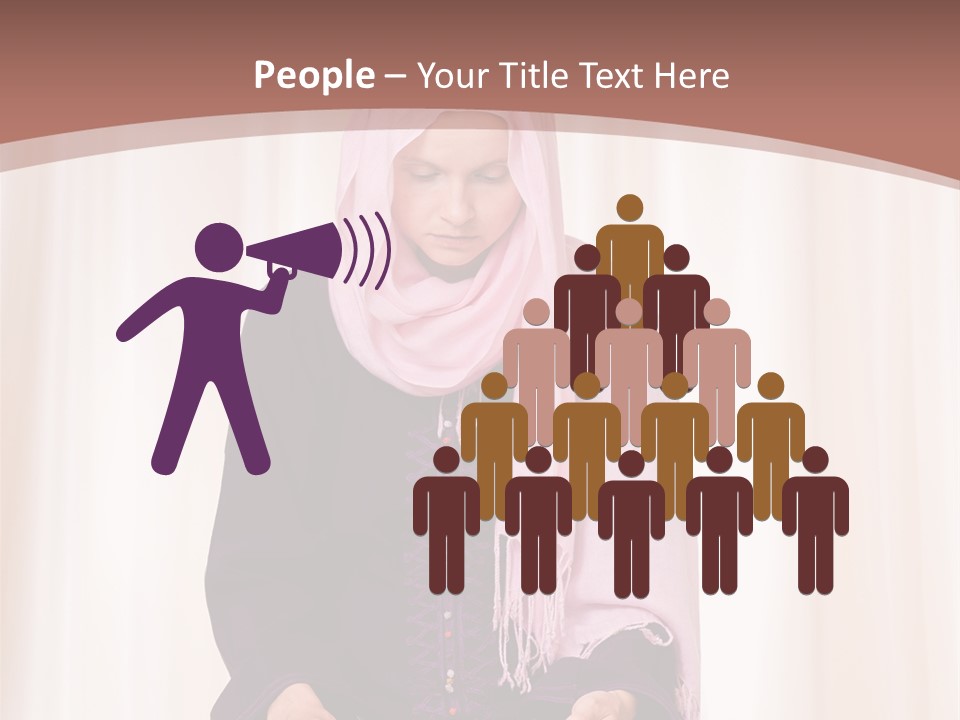 Woman Muslim Quran PowerPoint Template