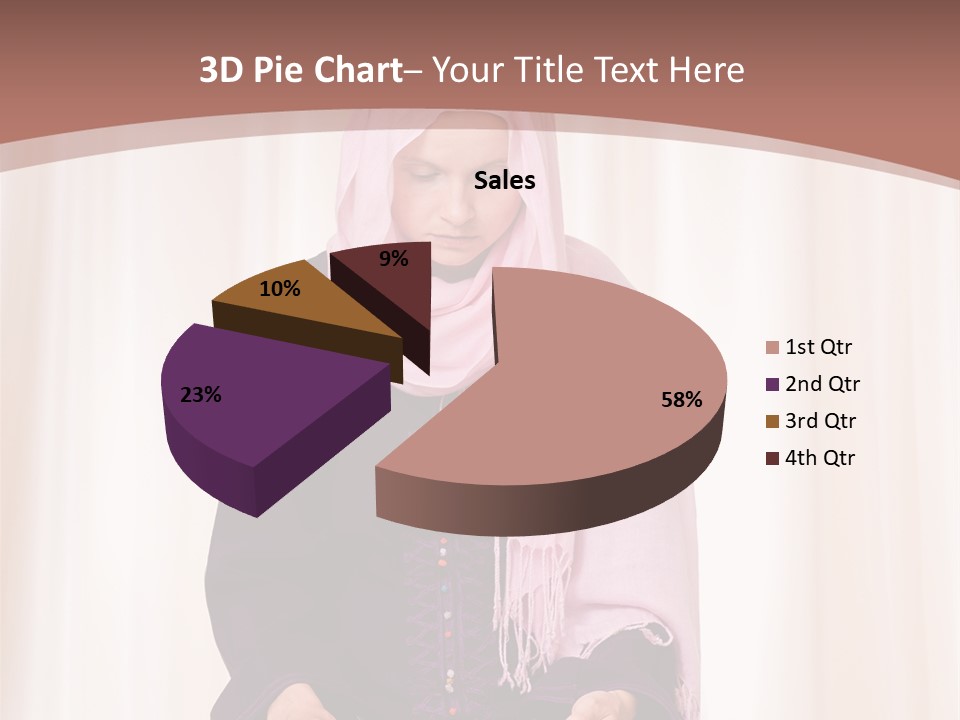 Woman Muslim Quran PowerPoint Template