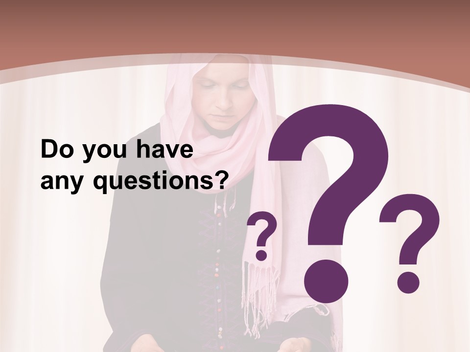 Woman Muslim Quran PowerPoint Template