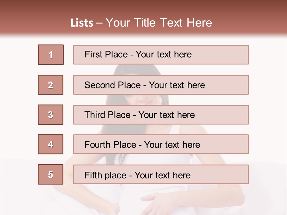 Feminine Parenthood Smile PowerPoint Template