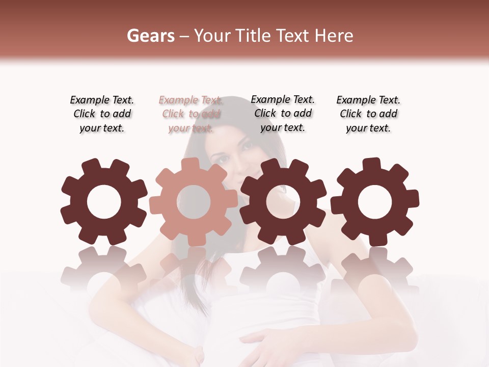 Feminine Parenthood Smile PowerPoint Template