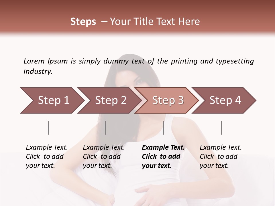 Feminine Parenthood Smile PowerPoint Template