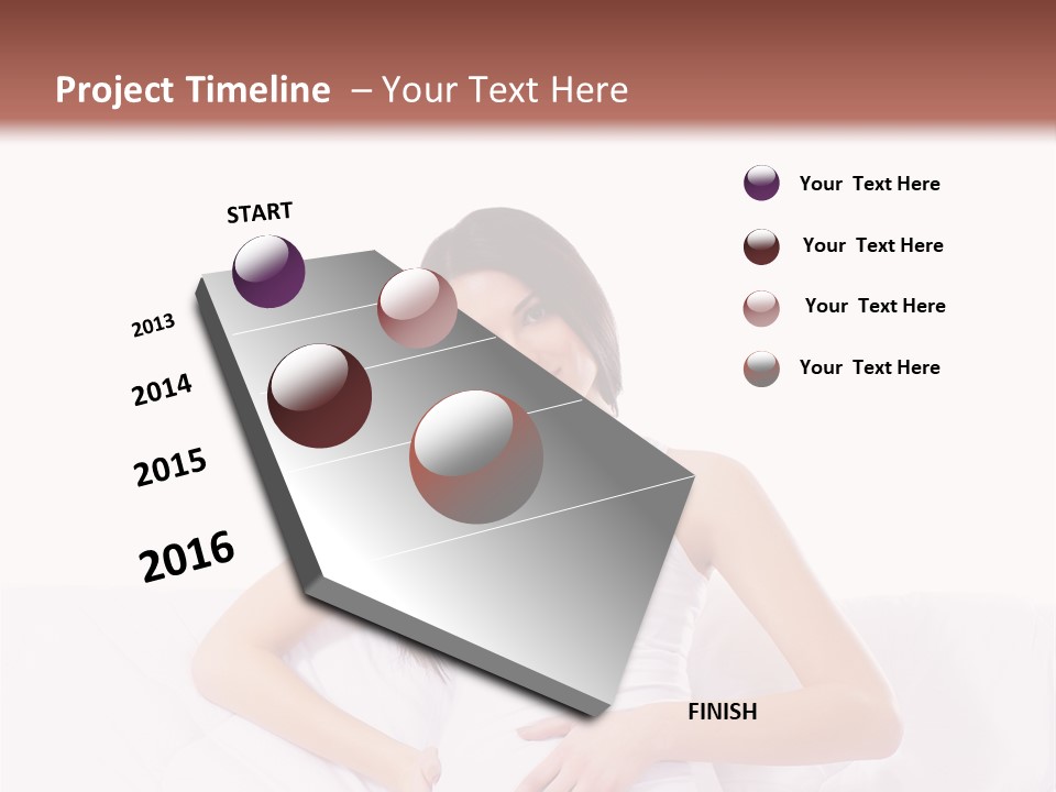 Feminine Parenthood Smile PowerPoint Template