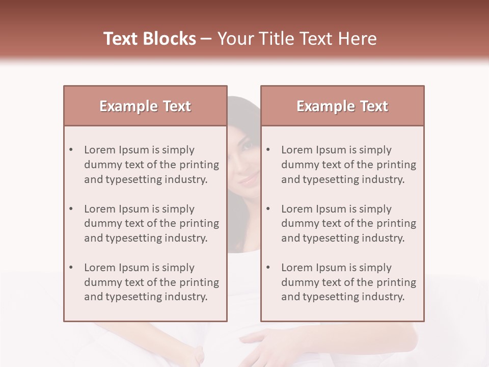 Feminine Parenthood Smile PowerPoint Template
