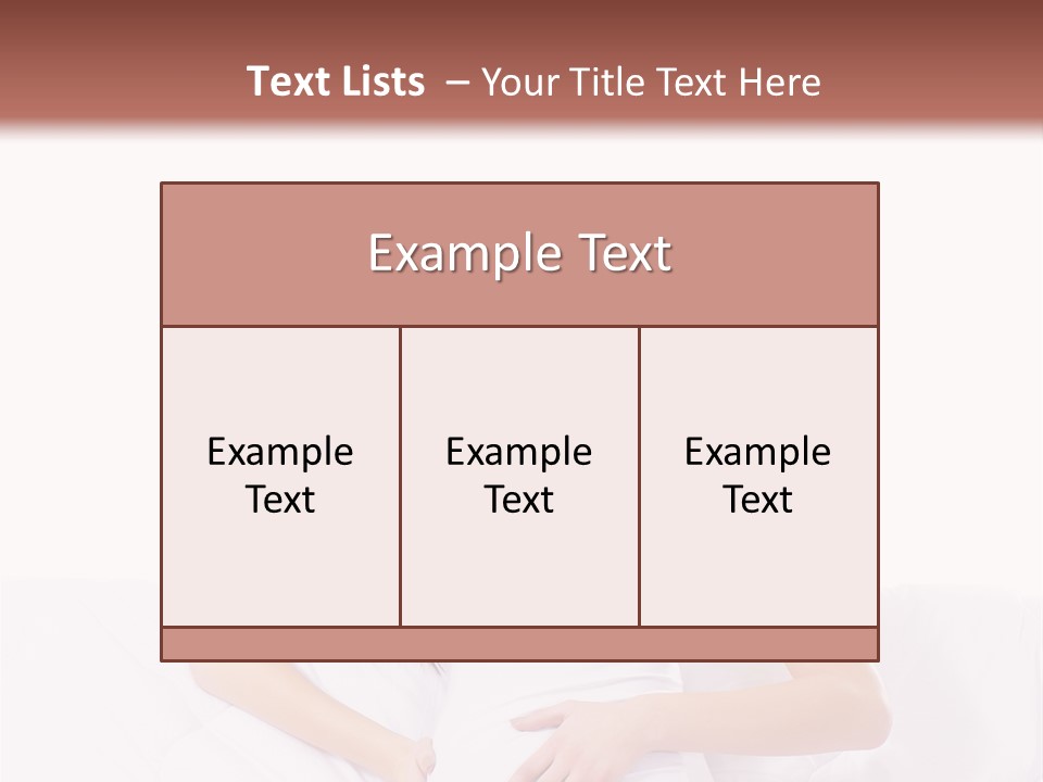 Feminine Parenthood Smile PowerPoint Template