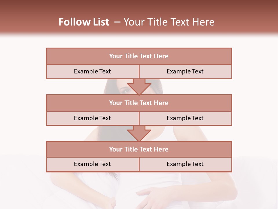 Feminine Parenthood Smile PowerPoint Template