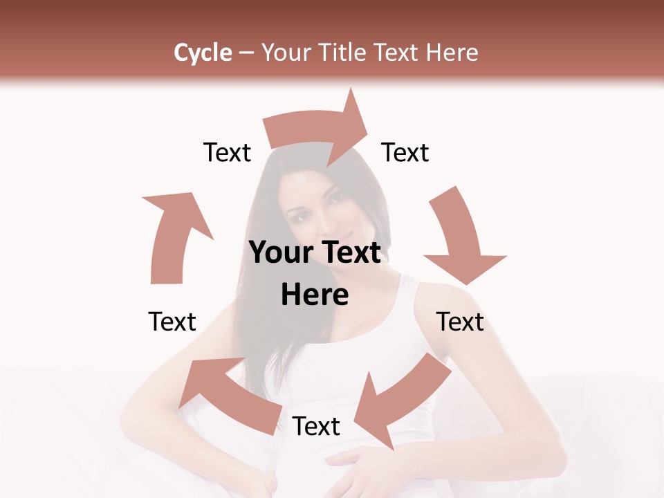 Feminine Parenthood Smile PowerPoint Template