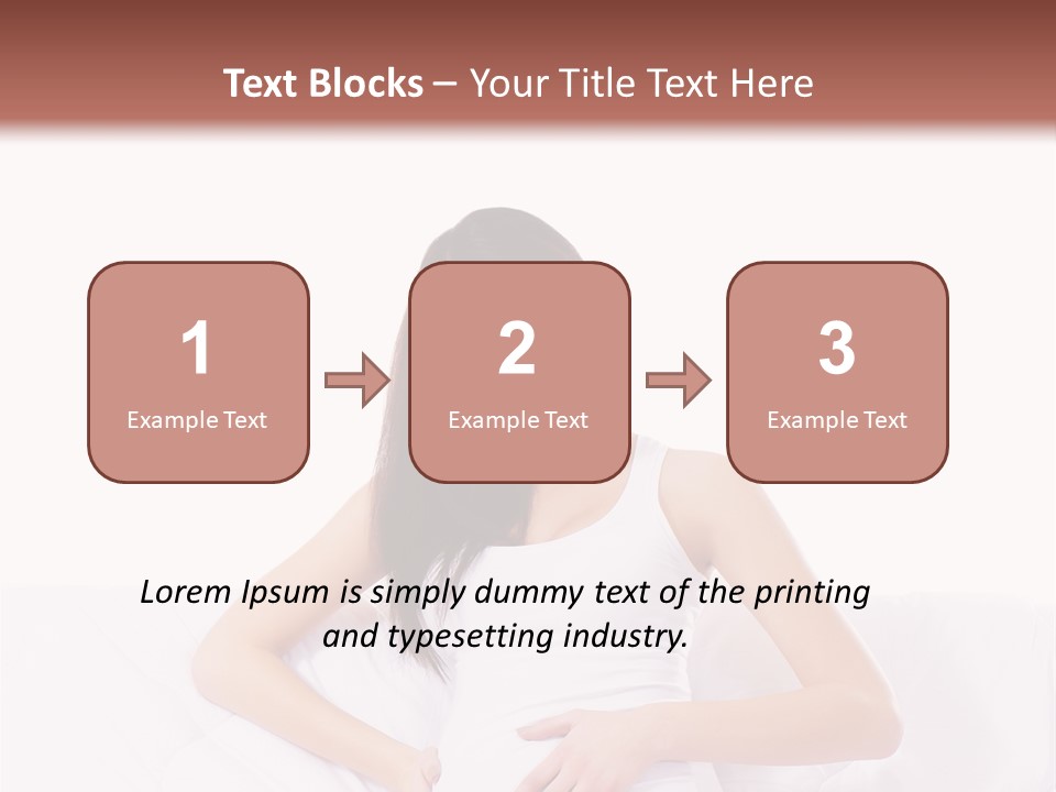 Feminine Parenthood Smile PowerPoint Template