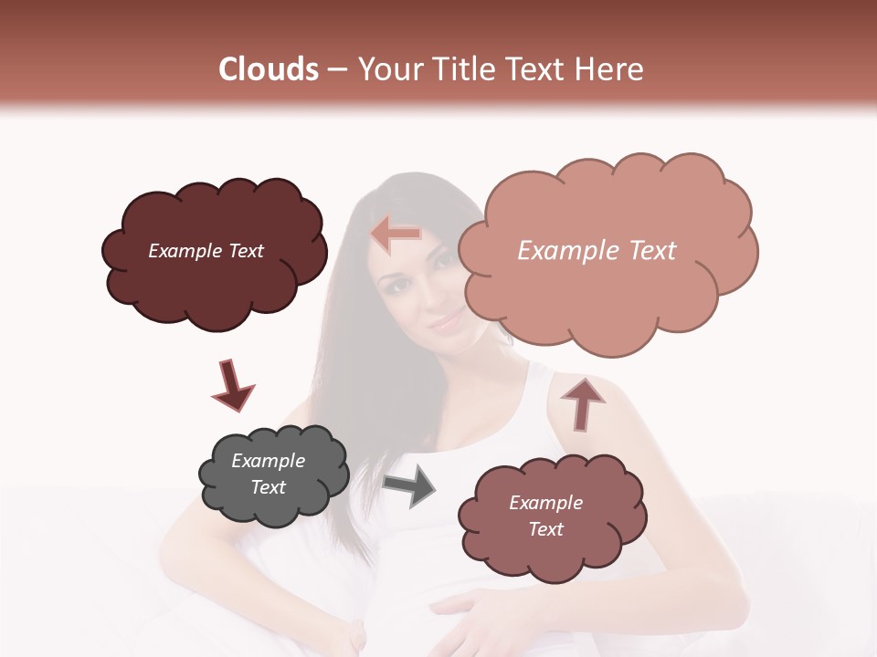 Feminine Parenthood Smile PowerPoint Template